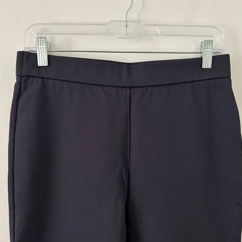 OGL Slimming Ponte High Rise Pull-On Pants Flare Navy M Medium Petite New - Picture 3 of 8